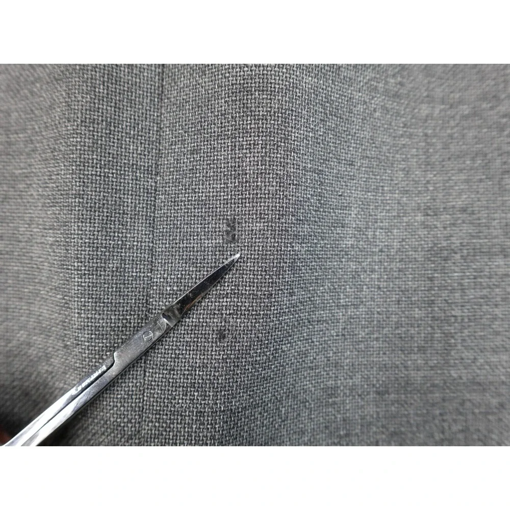 Brooks Brothers Coat Mens Grey Italian Fabric Wool Blazer 2-Button Size 44L‎